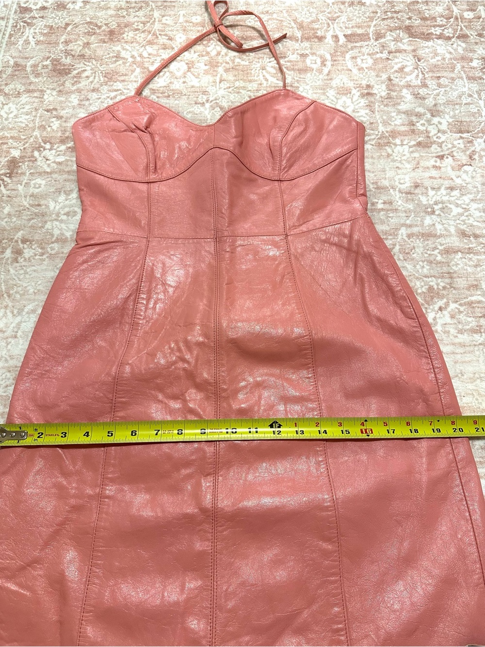 Vintage 🪷 Real Leather Y2K FUBU Dress - RARE - Picture 11 of 16